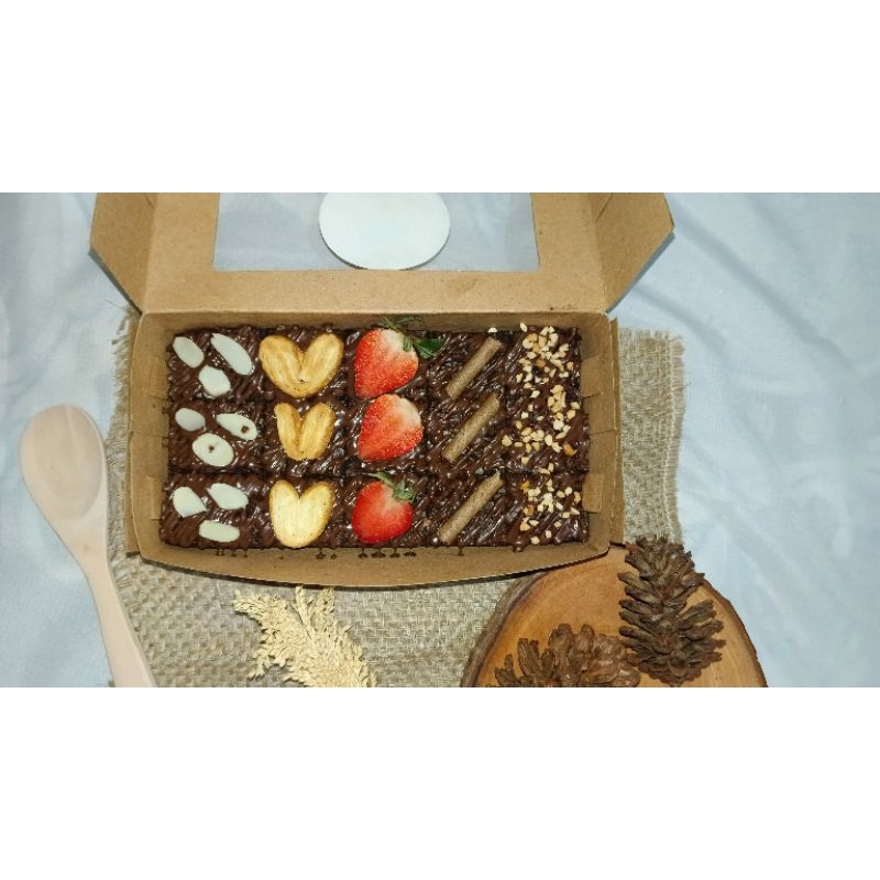 

Fudgy Brownies mix topping Uk 20x10