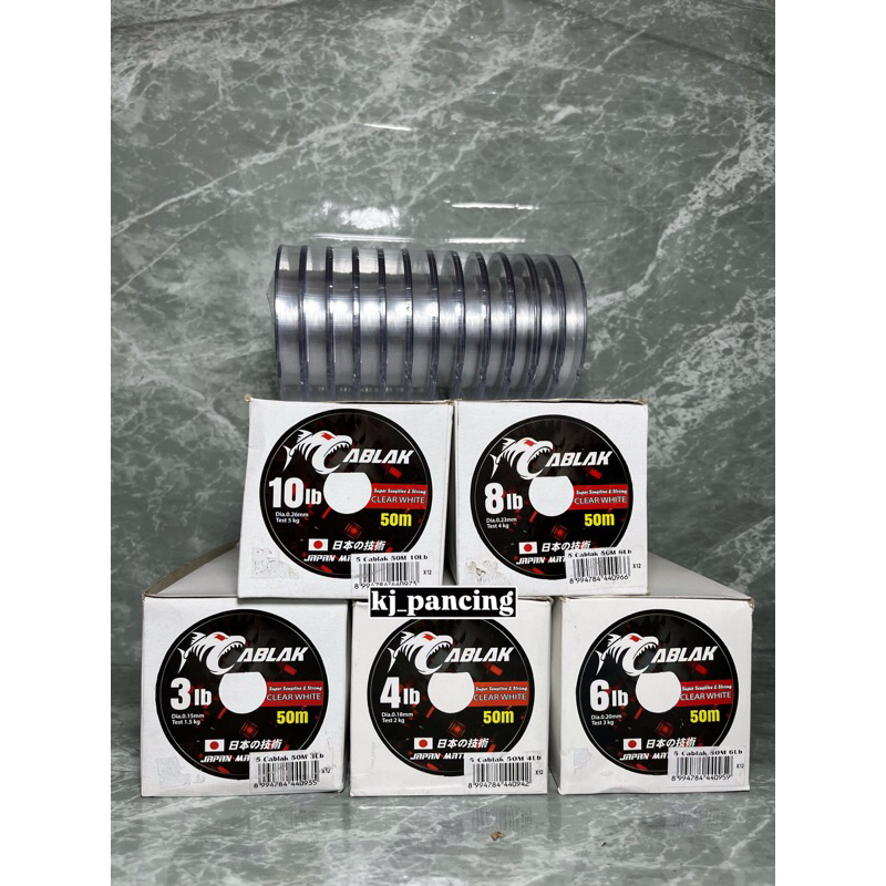 senar pancing cablak panjan 50 meter