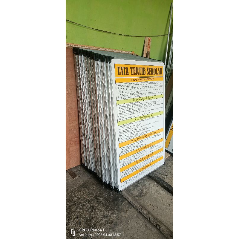 

jual papan data sekolah bingkai alumunium. papan data multiplek