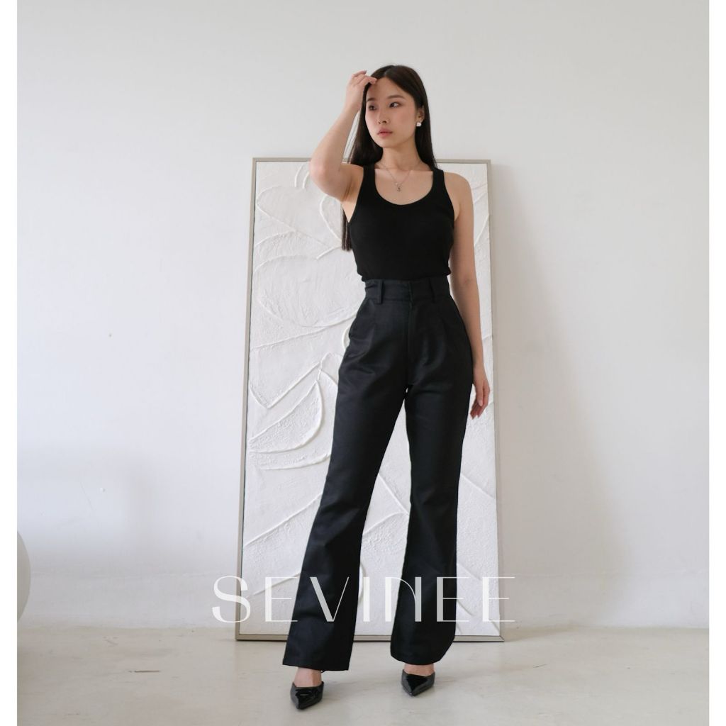 Cutbray Highwaist Pants Cutbray Flare Pants Celana Cutbray Highwaist Wanita