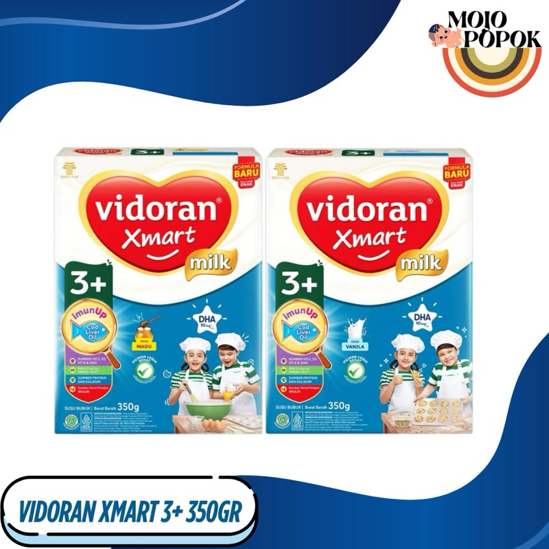 

VIDORAN Xmart Milk 3+ (350gr) All Variant / Susu Formula Pertumbuhan Anak
