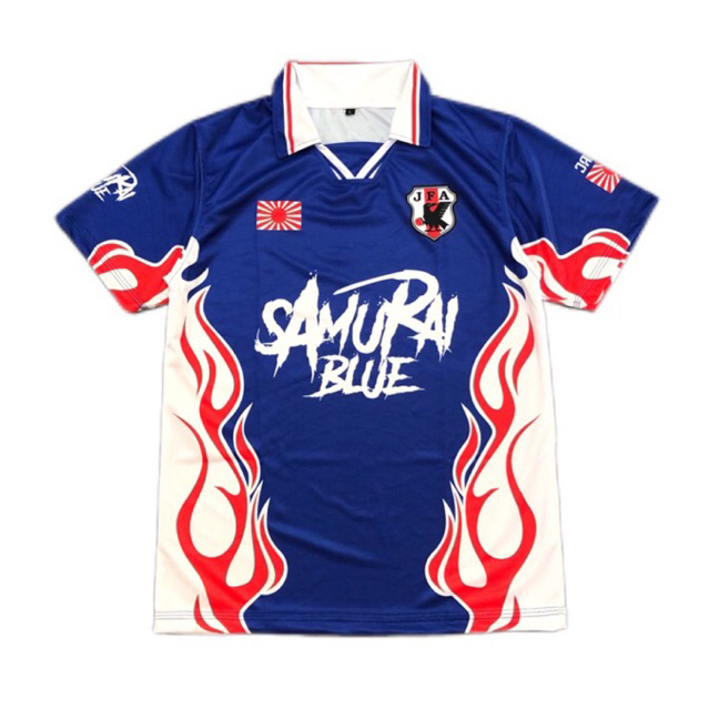 JERSEY JEPANG SAMURAI BLUE | JERSEY VINTAGE | JERSEY RETRO | JERSEY PRINTING | JERSEY MURAH