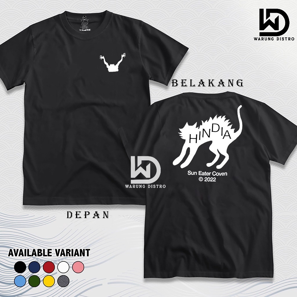 Baju Kaos Hindia - Spazzed Cat Cotton 24s Tshirt Premium