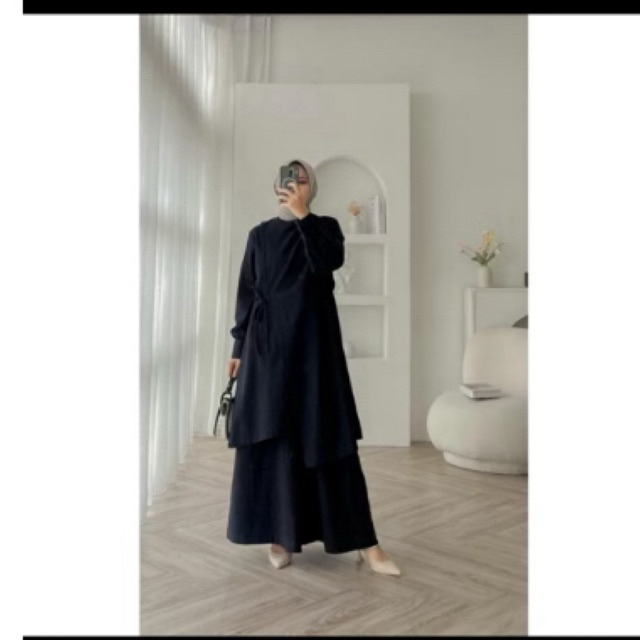 Samira Set | Set Linen | Wanita Muslim