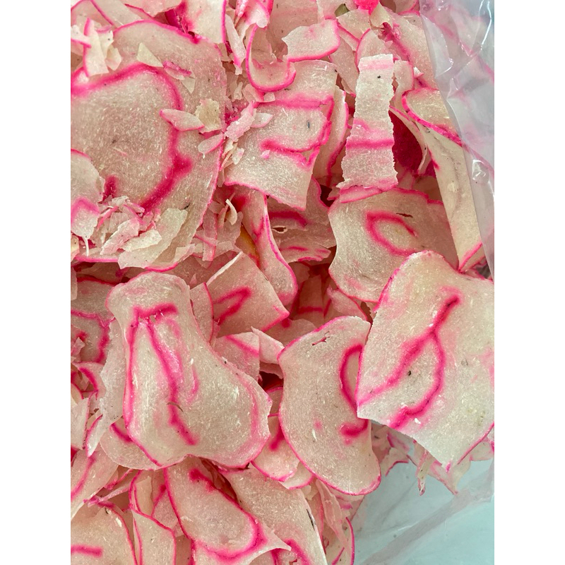 

KERUPUK KASPE/KERUPUK SINGKONG/KERUPUK SADARIYAH WARNA PINK