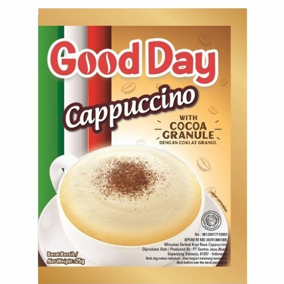 

Good Day Kopi Cappuccino Sachet