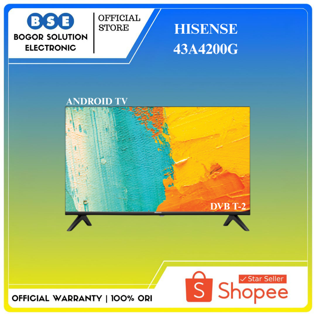 Smart TV Android 43 Inch Hisense 43A4200G 43 Digital TV Smart 43"