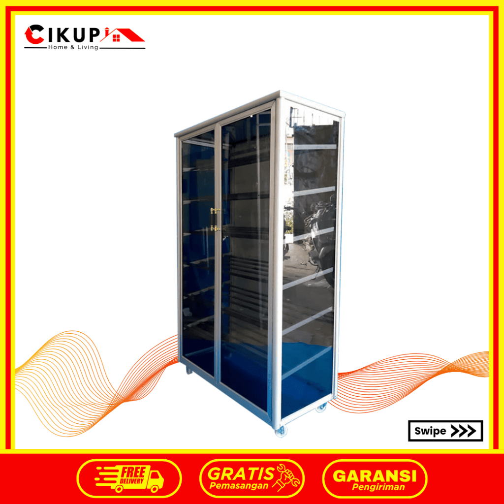 LEMARI SEPATU / RAK SEPATU SANDAL ALUMINIUM 7 SUSUN (MUAT 21 PASANG SEPATU) LSS 807-80