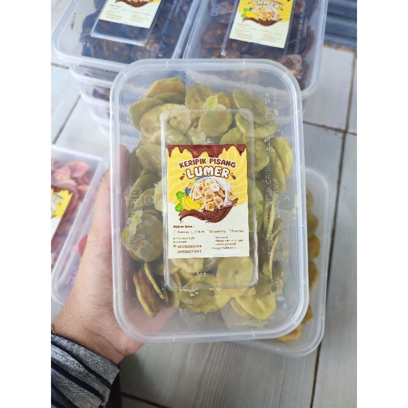 

Keripik Pisang Lumer 125GR varian Greentea