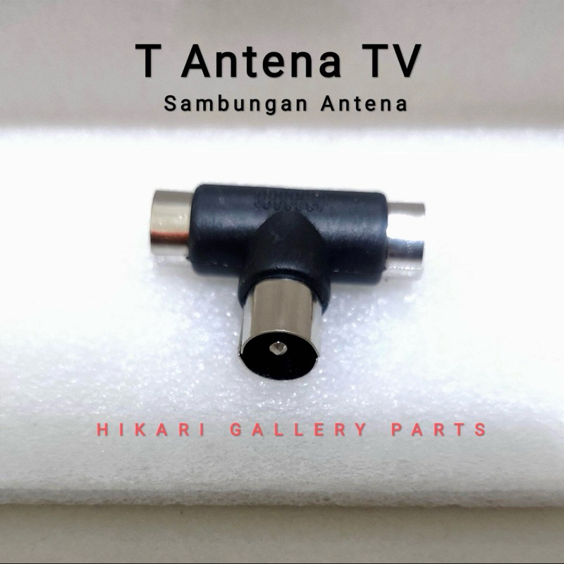 T Antena TV / Sambungan 2 cover Antena to 1 Jack Antena / T TV