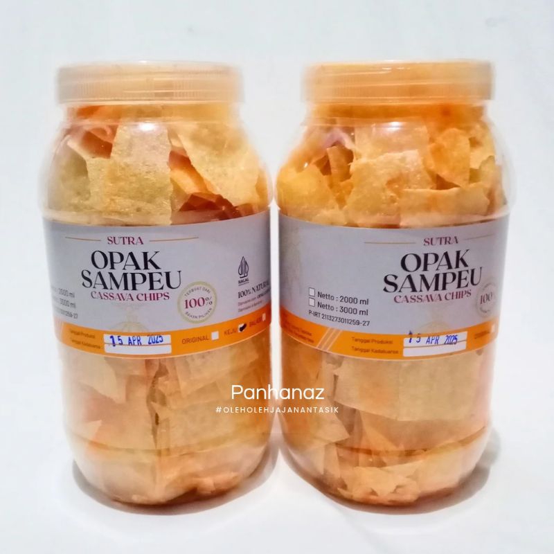 

opak sampe sutra casava chips rasa balado keju misda - opak sampe sutra kripik singkong 2000 mili