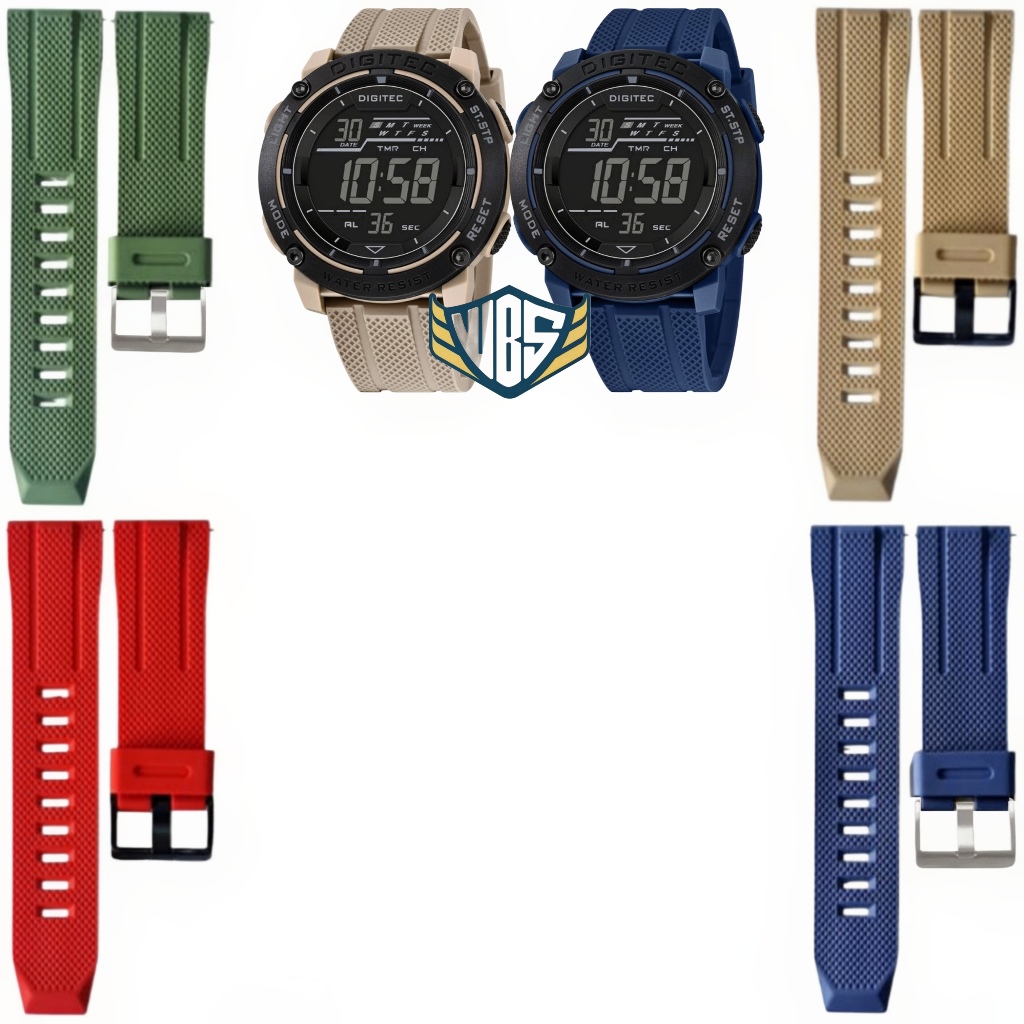 Tali Jam Tangan Digitec 5270 Digitec 2270 Replacement Strap Rubber DG-5270T DG-2270T