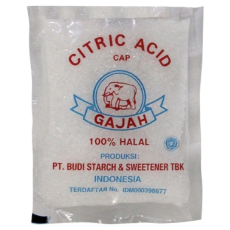 

Citric Acid cap gajah 50gr