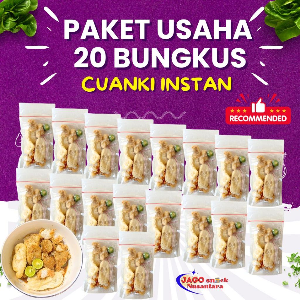 

20 BUNGKUS CUANKI INSTAN PEDAS KALDU MAKANAN INSTAN