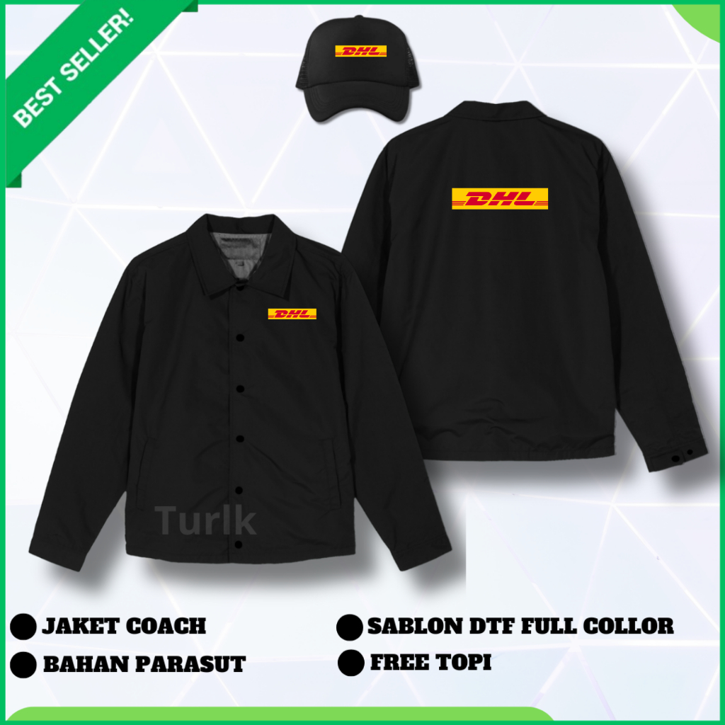 Jaket DHL Jaket Coach DHL Custom