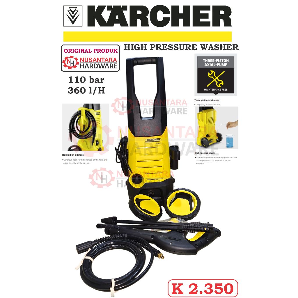jet cleaner karcher k2.350, high pressure cleaner karcher k 2.350, mesin stim,mesin cuci mobil, mesi