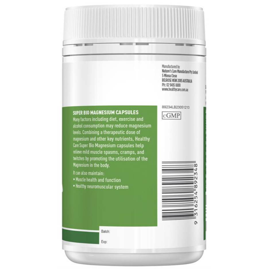 Healthy Care Super Bio Magnesium 100 Capsules