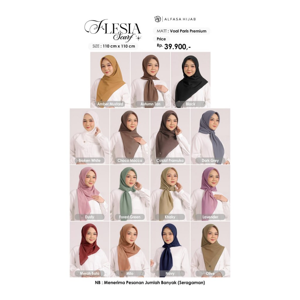 SCARF TERBARU // FLESIA SCARF ALFASA HIJAB TERBARU // SCARF ALFASA HIJAB // ALFASA HIJAB // scarf te