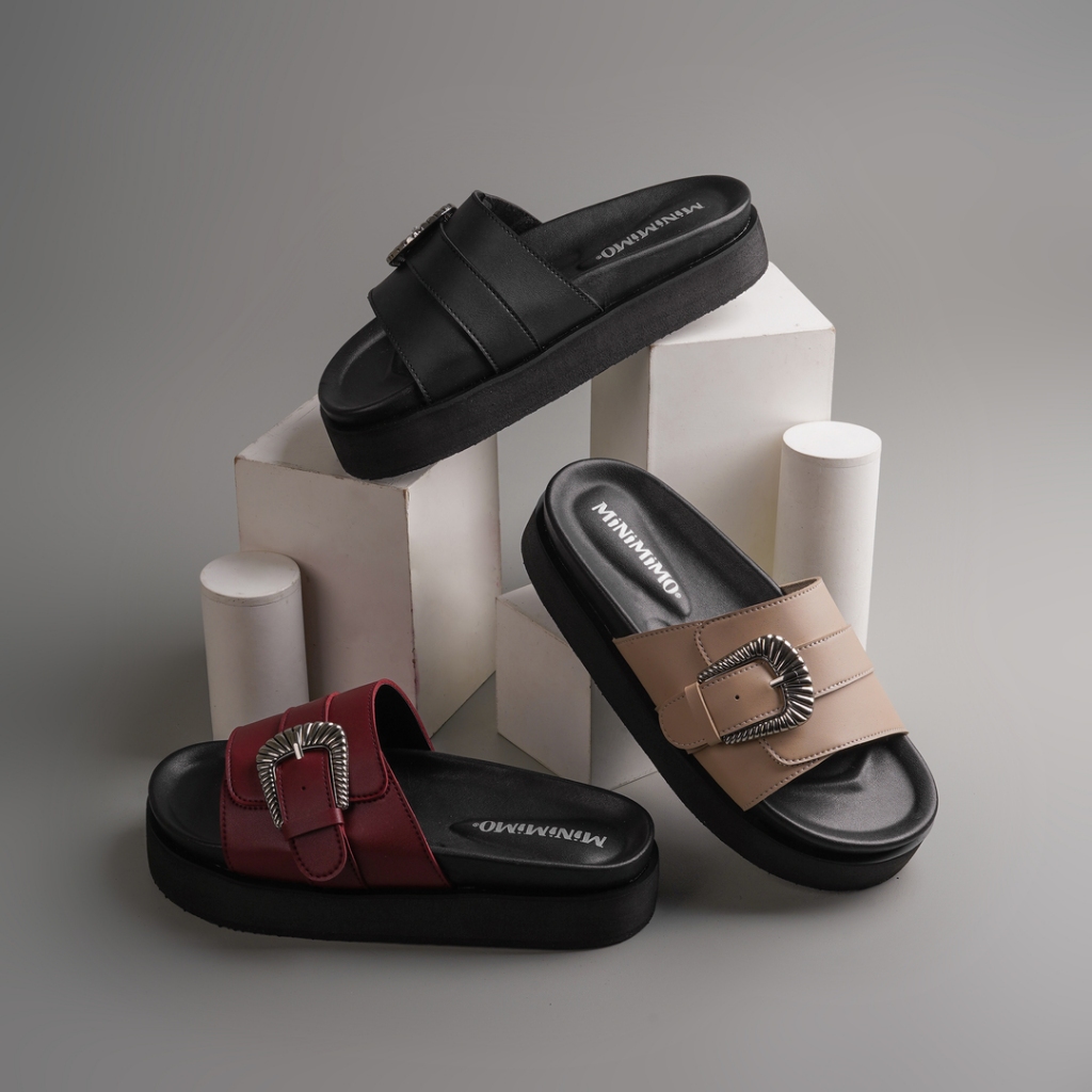 UNCLE JACK Sandal Casual Wanita Kulit Platform Anti Slip Kaluna