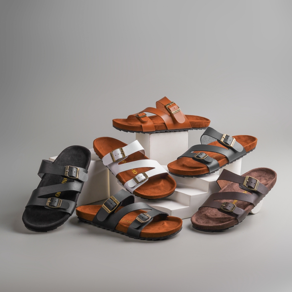 UNCLE JACK Sandal Casual Wanita Kulit Flat Anti Slip Alpha