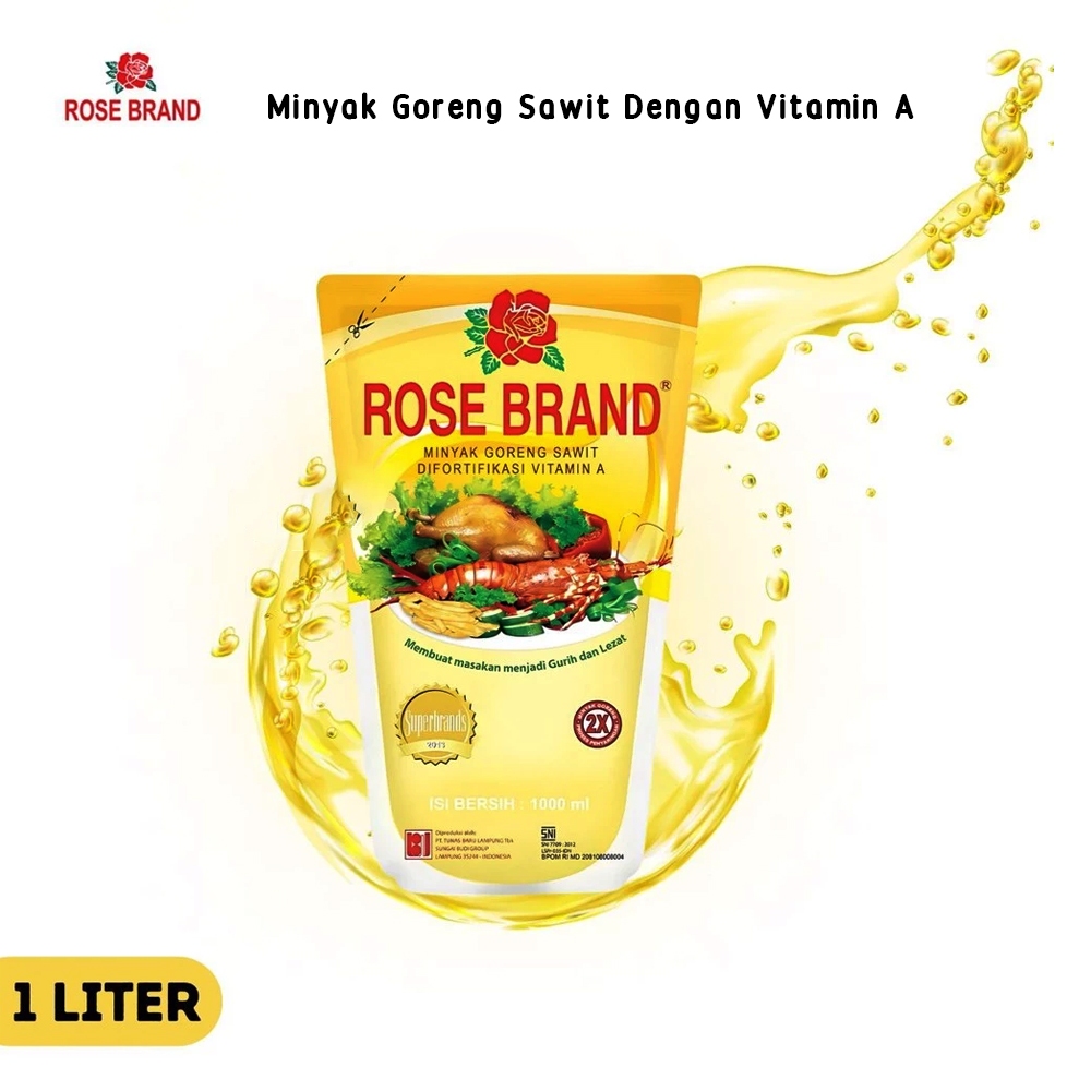 

Rose Brand Minyak Goreng 1 Liter Pouch Isi Ulang
