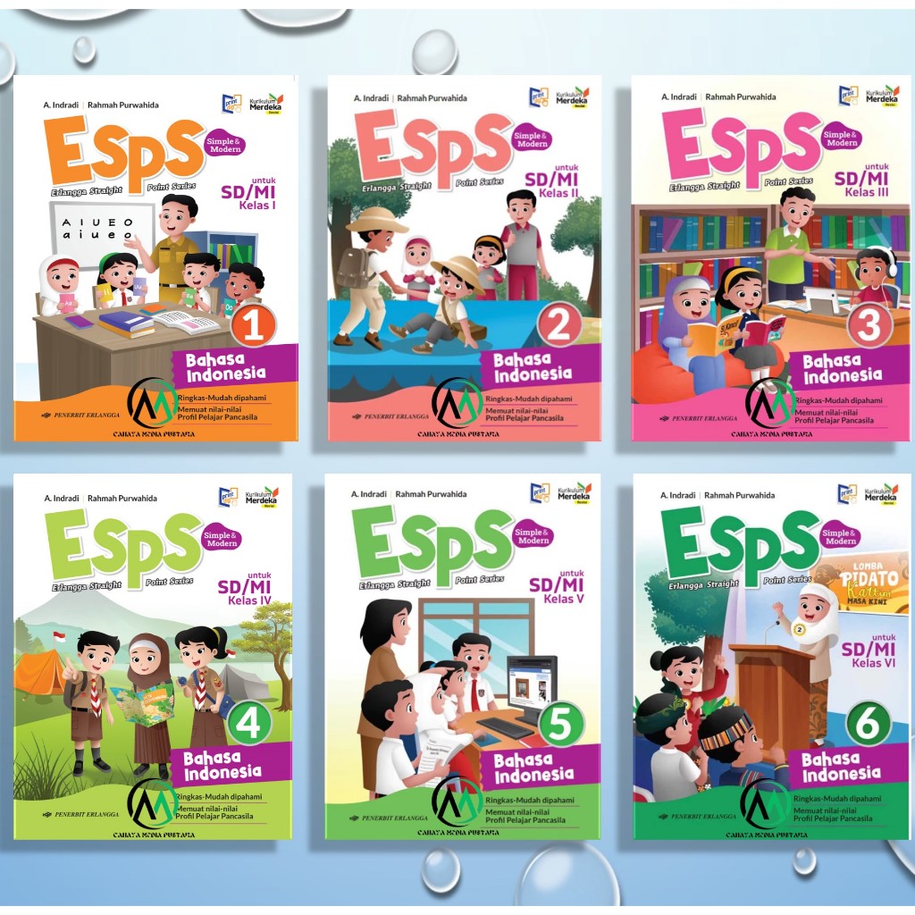 [Penerbit Erlangga] ESPS Bahasa Indonesia Kelas 1, 2, 3, 4, 5, 6 Revisi