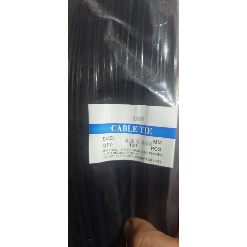 

Kabel Ties/Tis 4.8 mm x40cm Hitam