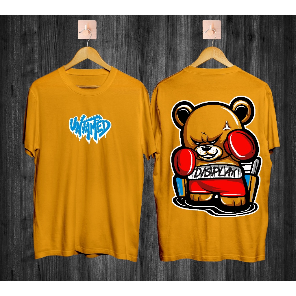 BAJU KAOS DISTRO MOTIF BERUANG BOXING BAJU KAOS PRIA BAJU KAOS WANITA BAJU KAOS KEKINIAN BAJU KAOS U