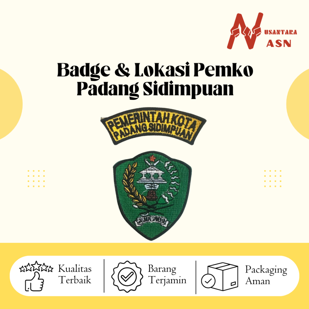 Atribut Badge Lokasi Pemerintah Kota Padang Sidimpuan