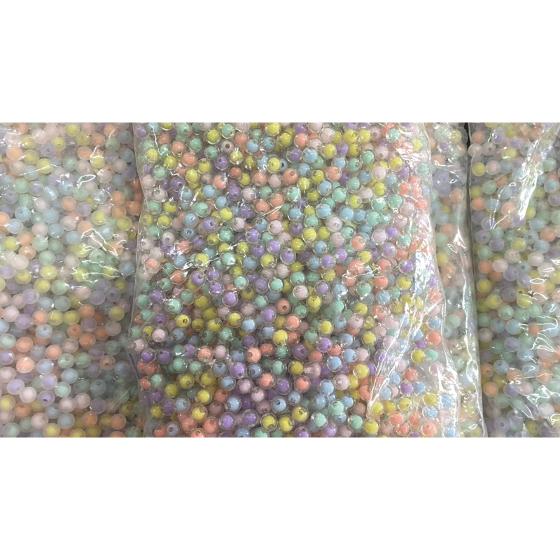 MOTE AKRILIK BULAT 8mm PER PON / MOTE ISI BULAT 8mm PER PON