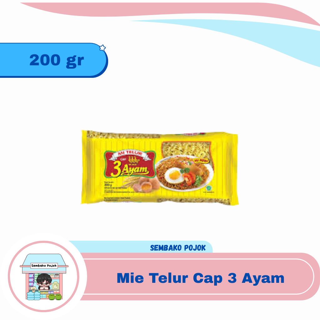 

Mie Telur Cap 3 Ayam