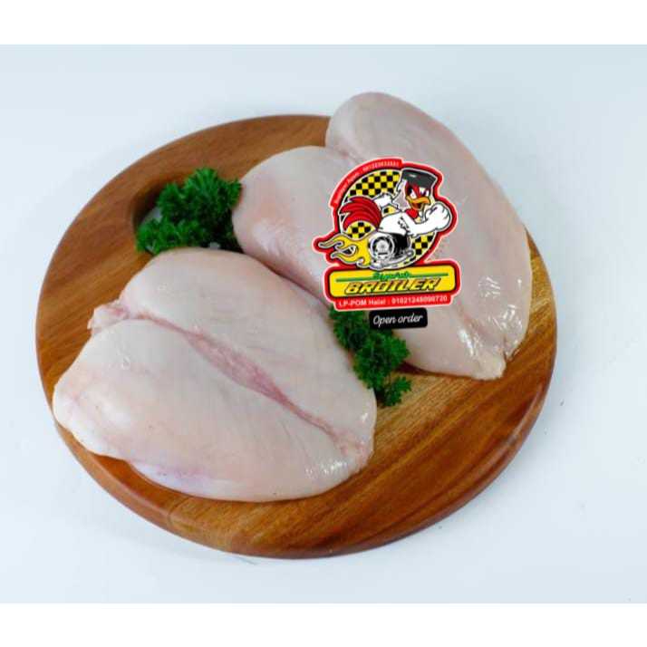 

FILLET DADA AYAM BESIH TANPA KULIT 1KG SYARIAH BROILER SERTIFIKASI HALAL & LAB BROILER