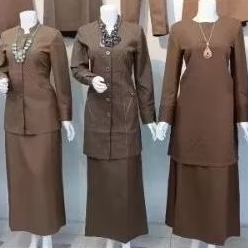 Setelan Baju Pemda Khaki Wanita Seragam PNS PDH Blazer