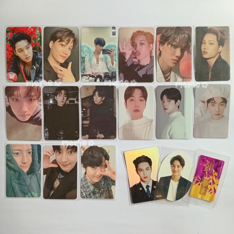 [READY STOCK - OFFICIAL] : PC EXO EXplOration fortune card, cawall kokobop ( Jasmer Kai, Sehun, Baek