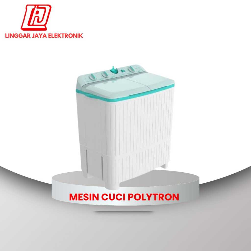 POLYTRON Mesin Cuci 2 Tabung/Mesin Cuci 2 Tabung Polytron Pwm 7076 7Kilo