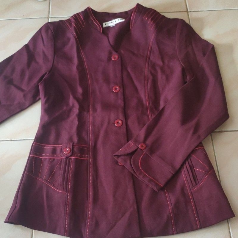 setelan rok blazer guru