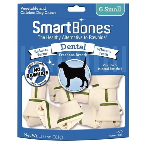 SmartBones Dental Bone Chews 6 Small
