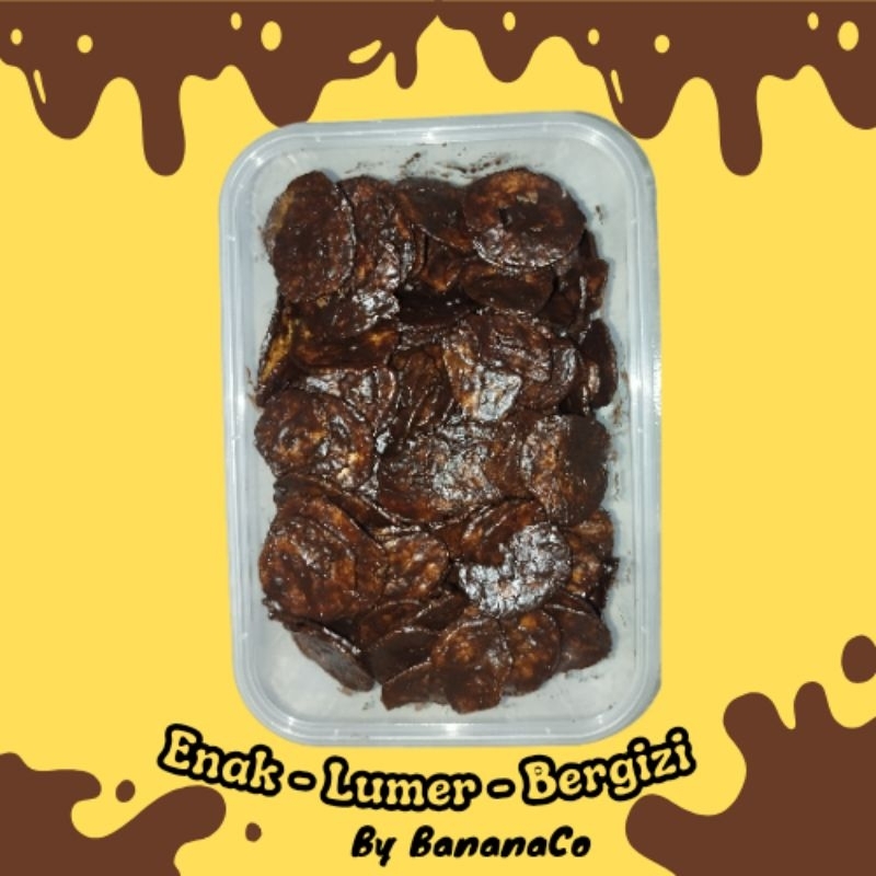 

Keripik Pisang Cokelat Lumer Murah Crispy Promo 500ml | Varian Rasa Cokelat, Strowberry, Matcha dan Tiramisu