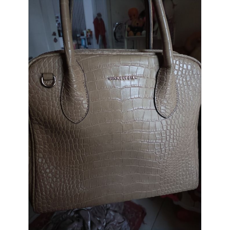 tas PL hush puppies original Croco cream