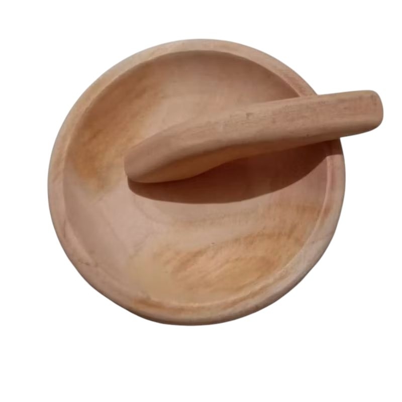 Cobek Kayu + Ulekan Murah (bisa untuk mainan anak)