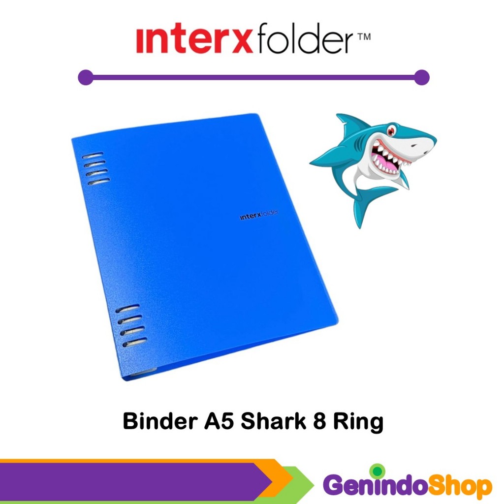 

Binder Note A5 Shark 8 Ring Interxfolder