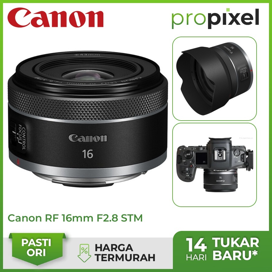 Canon RF 16mm f2.8 STM Fullframe Canon RF16mm 16 mm f/2.8 STM RESMI