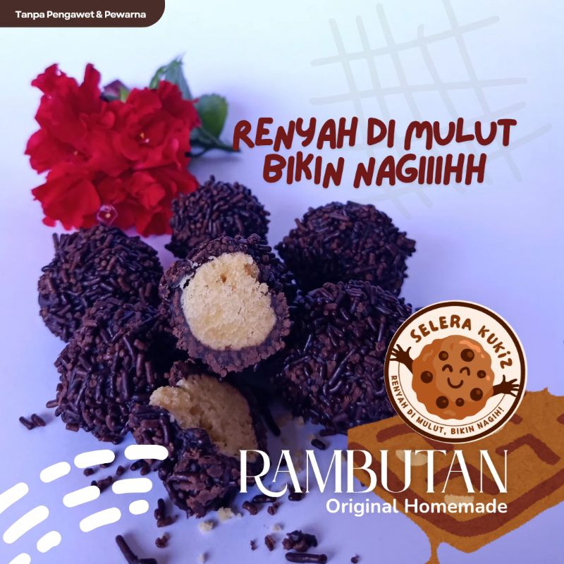 

Selera Kukiz Rambutan Cokelat Wisman Kue Kering Original Homemade 500gram