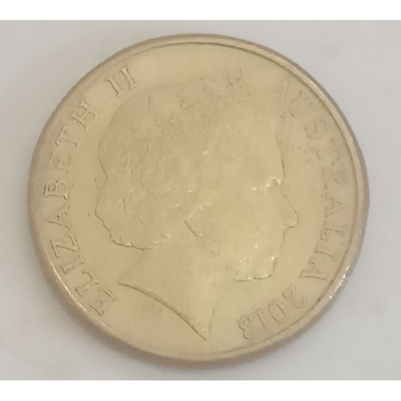 koin australia 1 dollar (Elizabeth 2) tahun 2013..
