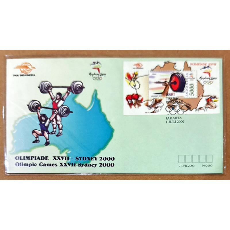 

PRANGKO INDONESIA 2000 SHP SS OLIMPIADE XXVII SYDNEY AUSTRALIA MINT.