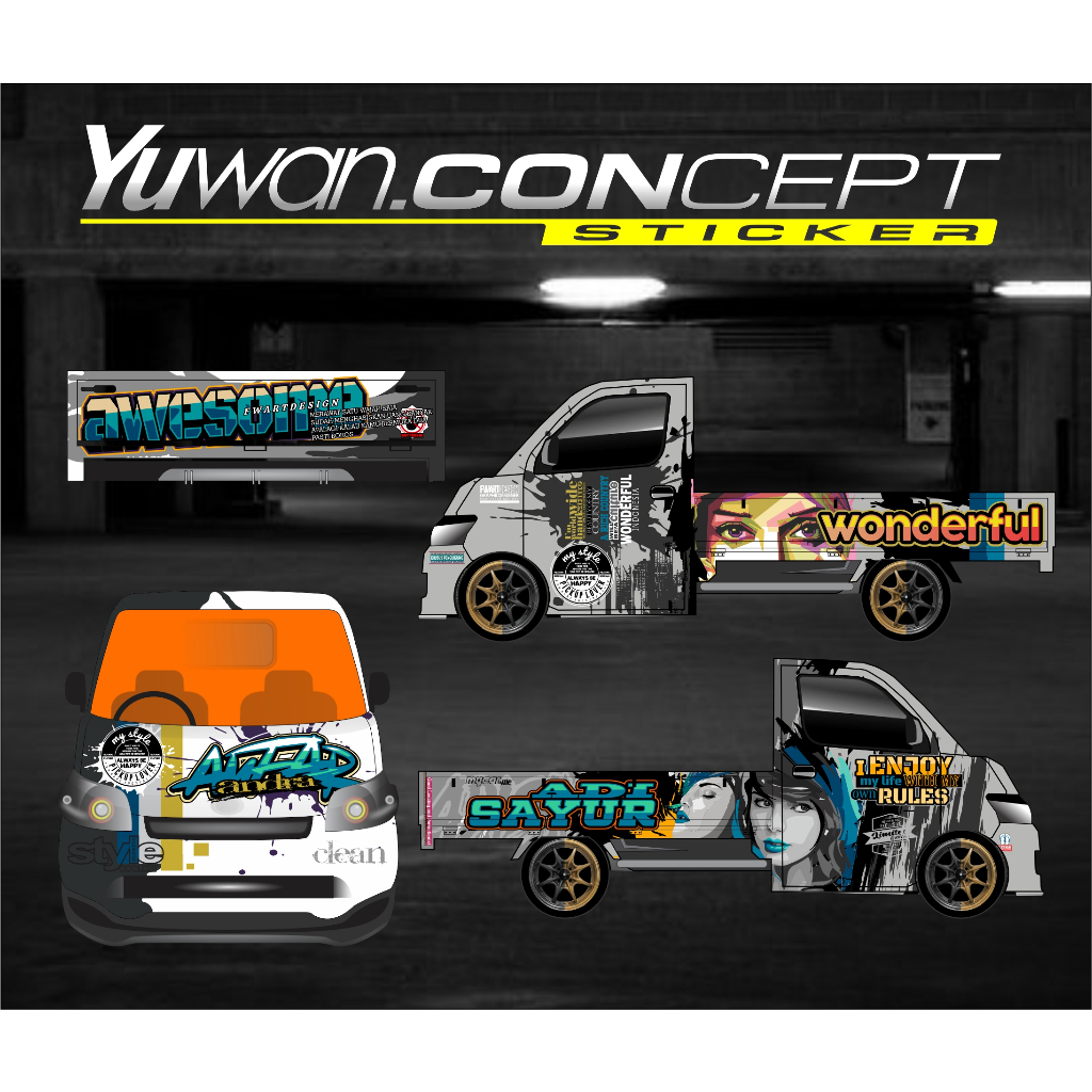 Decal Grandmax Pickup Motif Cewe2