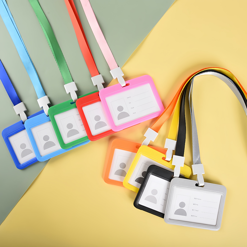 

QUAFF Tempat Kartu ID Plastik Horizontal Tahan Lama dengan Tali 6611 - Desain Minimalis [Gratis Ongkir]