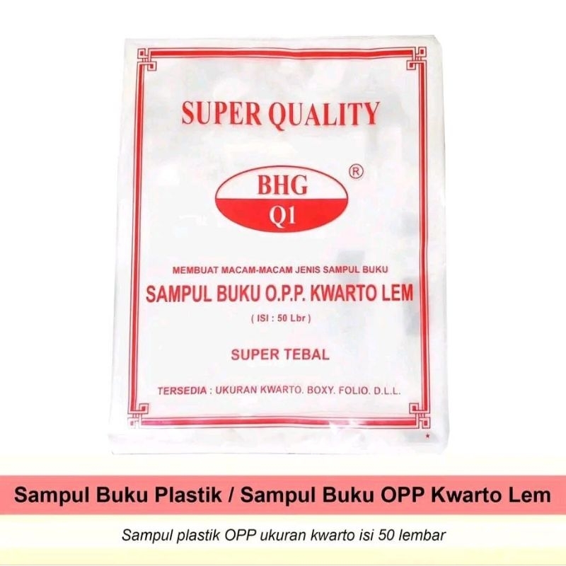 

Sampul Buku Plastik Bening OPP //ukuran KWARTO\buku tulis biasa ( isi 50 lembar)