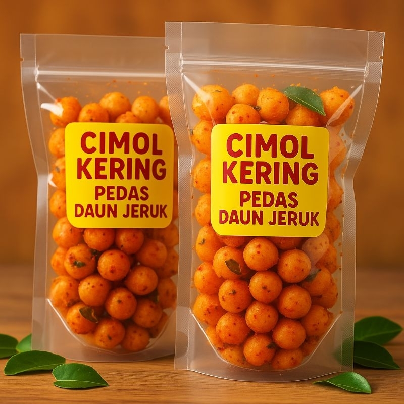 

Cimol Kering Pedas Daun Jeruk - Cemilan Kriuk Kekinian 50gr | Snack Viral Murah