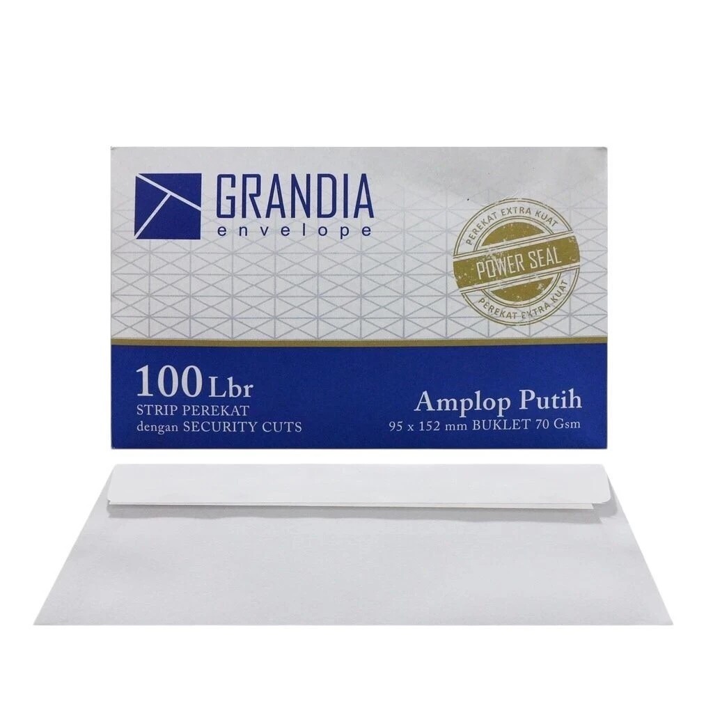 

Amplop Polos Pendek 104 Grandia (Pak) / Amplop Kondangan Polos Murah Isi 100 Lembar